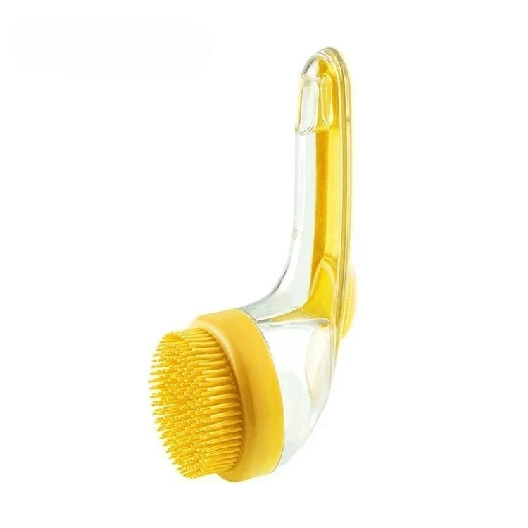 Dog Bath Brush with Shampoo Dispenser-6