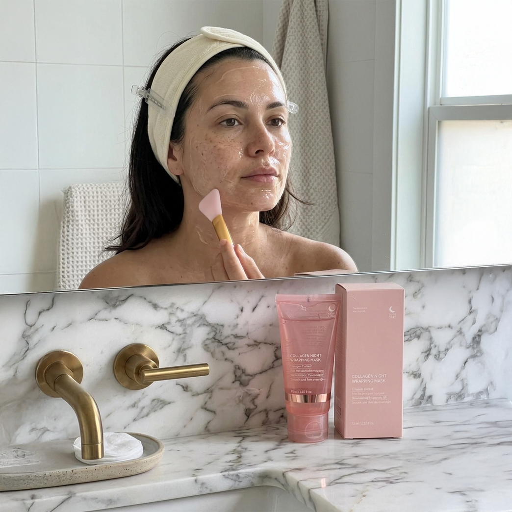 SkinGlow - Masca de față peel-off cu colagen marin